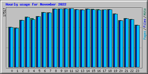 Hourly usage for November 2022