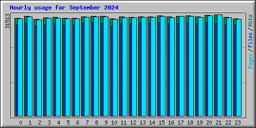 Hourly usage for September 2024